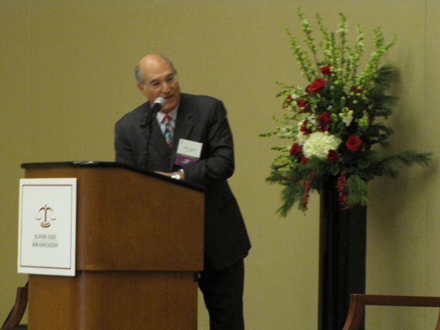 ISBA President Mark Hassakis welcomes the Class.