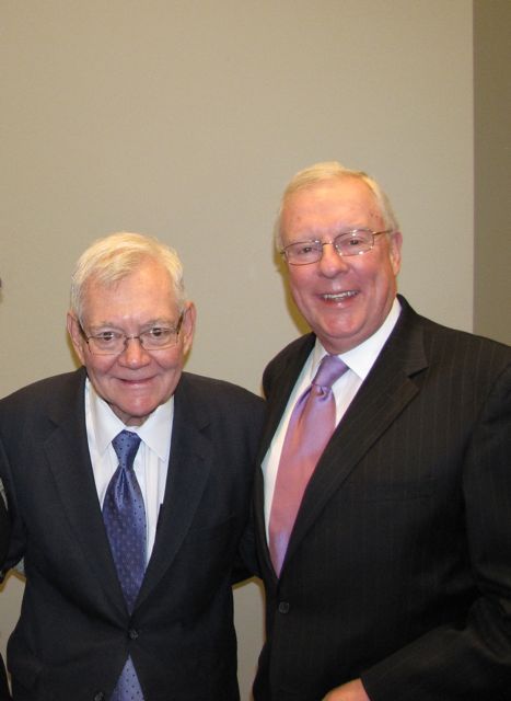 Chief Justice Thomas Fitzgerald with ISBA President O'Brien