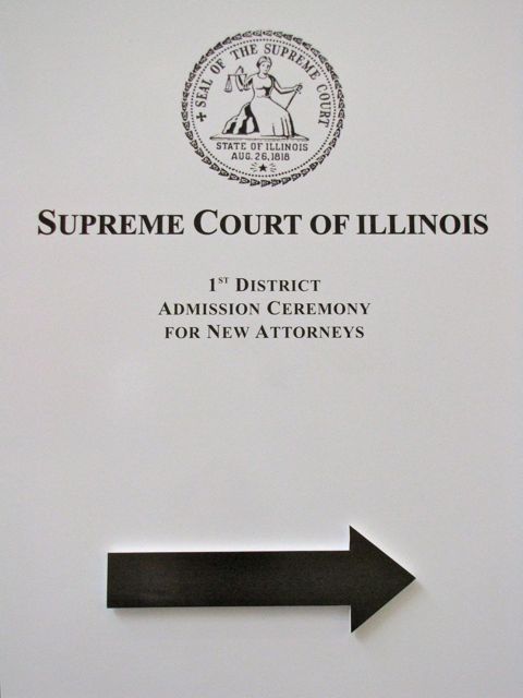 This way to the admission ceremony.