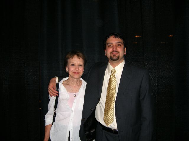 New admittee Patrick Mills with his mother Carol. Mr. Mills will be practicing in Chicago.