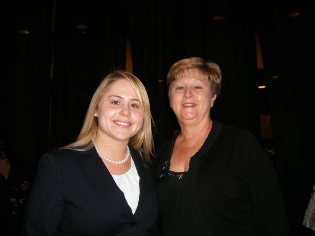 New admittee Jennifer Valentino with her mother Nobie Valentino, both from St. Louis.