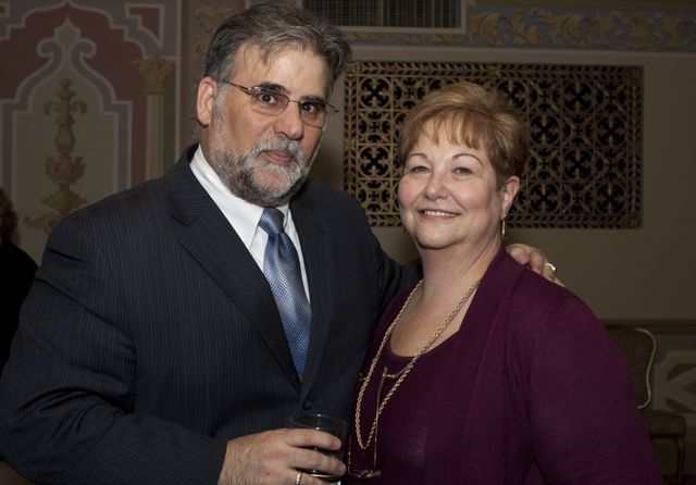 ISBA member and Cook County Judge Anthony C. Kyriakopoulos with ISBA Assembly member Judge Andrea Schleifer. - Photo by Artur Zadrozny