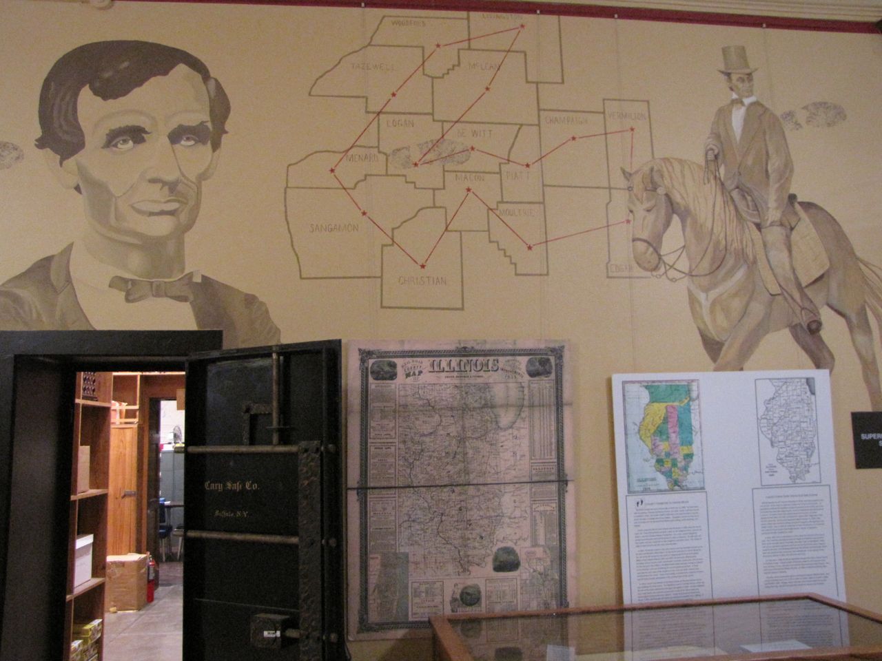 A wall dedicated to our 16th President in the "Lincoln Wing"