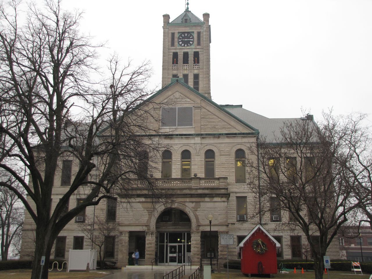 The Christian County Courthouse was built in Taylorville in 1902 for $100,535.80.