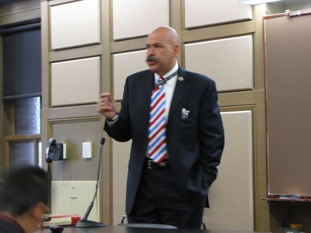 Judge William Hooks delivers the keynote address.