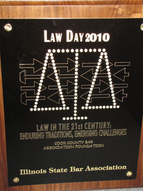 The ISBA's Law Day award.