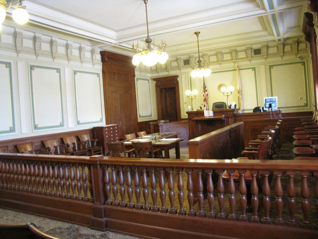 Courtroom 200 is a smaller version of Courtroom 300.