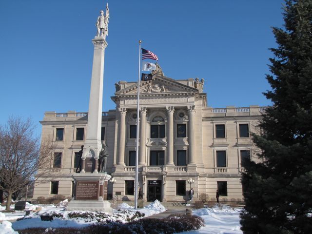 The DeKalb County Courthouse was built in 1904 at 133 W. State in Sycamore.