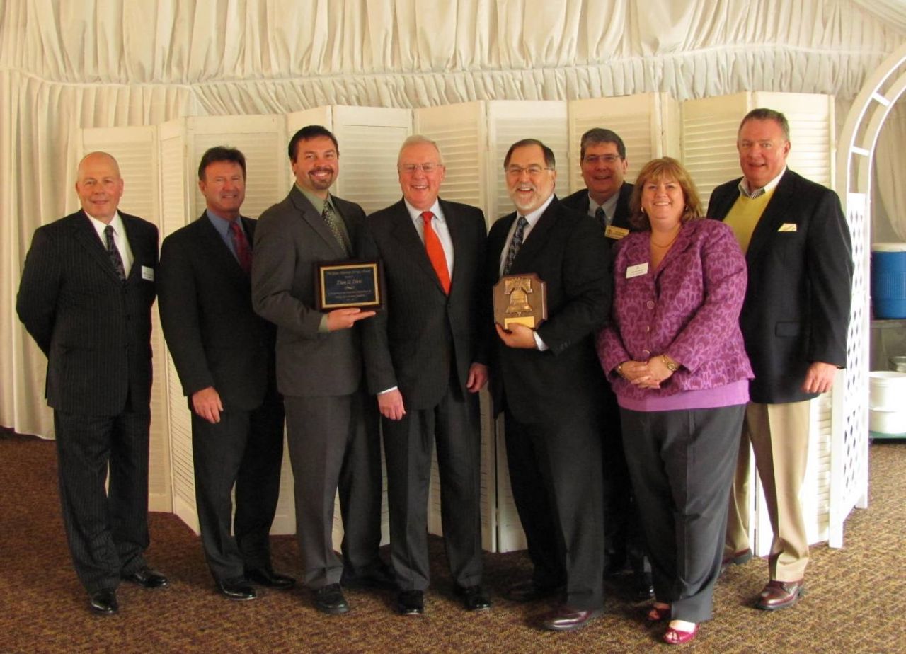 Attendees of the DuPage County Bar Association's 2010 Law Day Luncheon included (left to right): James McCluskey, Tim Bertschy, Dion Davi, John O'Brien, Bob Craghead, Richard Felice, Lisa Nyuli and William Peithman.