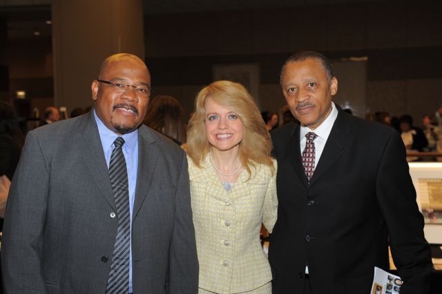 Dr. Jean G. Ford, M.D., of the Johns Hopkins Bloomberg School of Public Health, traveled to Haiti the day after the earthquake and helped with the emergency rescue efforts. He is joined by Michele Jochner, and Lionel Jean-Baptiste, President of the Haitian American Lawyers Association, and Chairman of the Haitian Congress to Fortify Haiti.