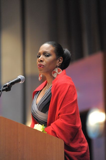 Mistress of Ceremonies, Television and Film Personality Sheryl Lee Ralph, welcomes the attendees.