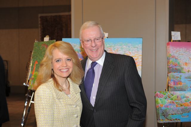 Phi Alpha Delta President and Planning Committee Co-Chair Michele M. Jochner and ISBA President John G. O'Brien