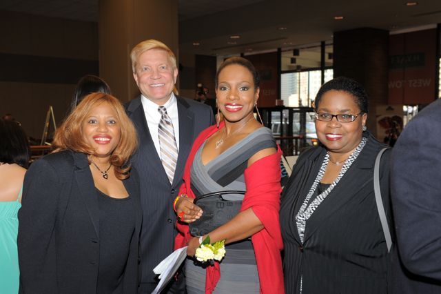 Women's Bar Association President Hon. Patrice Ball-Reed, 2nd Ward Ald. Robert Fioretti, Mistress of Ceremonies and actress Sheryl Lee Ralph and the Hon. Shelvin Louise Marie Hall
