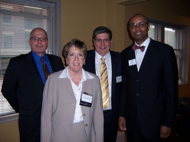 James McCluskey, Chris Ory, Richard Felice, IBF President Vince Cornelius