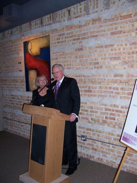President O'Brien and his wife, Karen