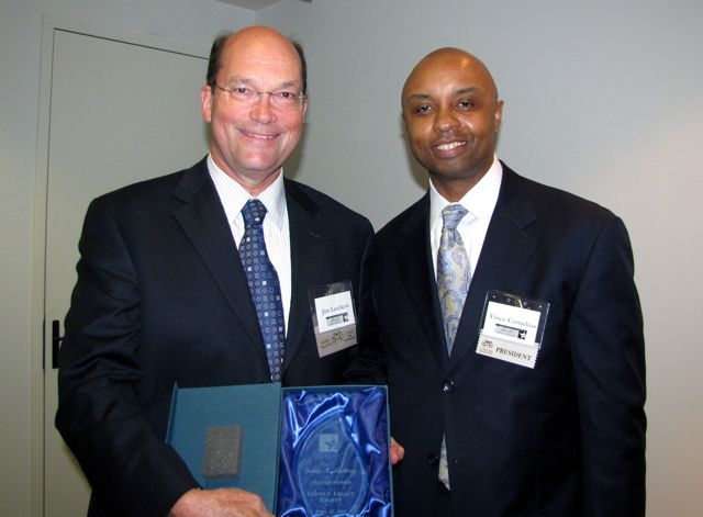 IBF Treasurer and charter member James Lestikow and IBF President Vince Cornelius