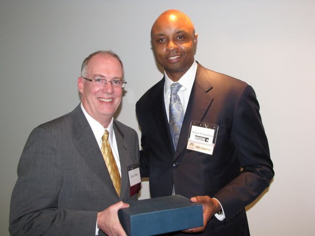 ISBA 3rd Vice President John Thies and IBF President Vince Cornelius