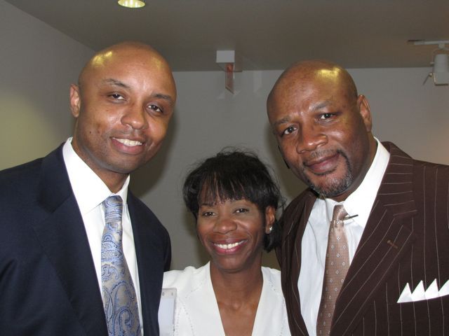 IBF President Vince Cornelius enjoys the evening with friends.