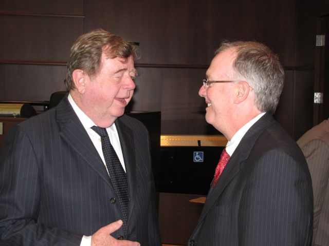 Justice Miller and ISBA 3rd VP John Thies