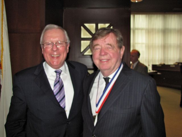 ISBA President John O'Brien and Justice Miller