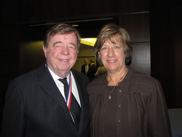 Justice Miller and ISBA Board of Governors member Judge Naomi Schuster