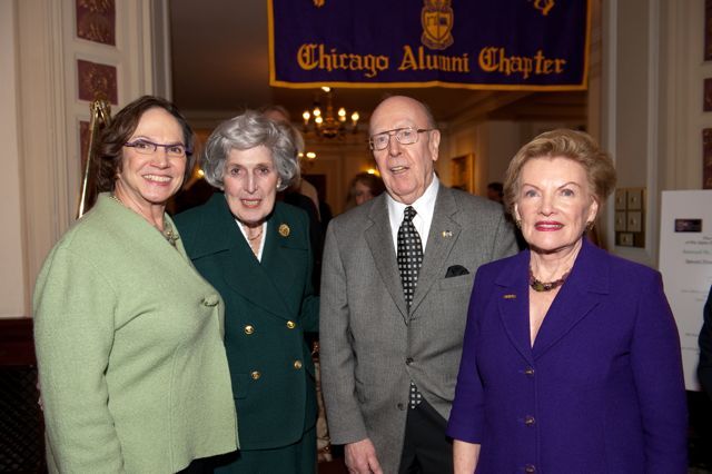 Hon. Susan Fox Gillis, Justice McMorrow, Hon. William A. Bauer, and Janet Piper Voss 