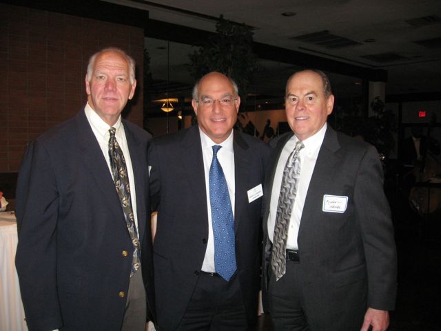 U.S. District Judge Michael Reagan, ISBA President-elect Mark Hassakis, and Michael Nester, Hudlin Memorial Award Recipient.