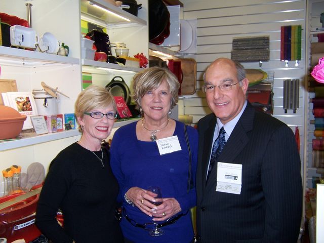 ISBA President-Elect Mark Hassakis and his wife Janet (left) with Sharon Kincaid