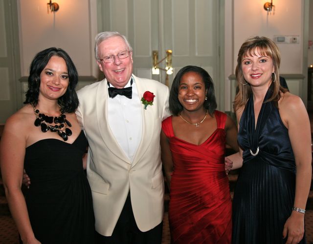 Event chair Adela Lucchesi, ISBA President and guest of honor John O'Brien, event adbook chair Kenya Jenkins-Wright and YLD Chair Kelley Gandurski