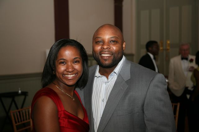 Event adbook chair Kenya-Jenkins Wright with her husband, James Wright