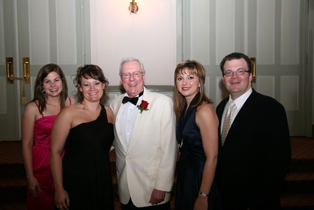 YLD incoming secretary Meghan O'Brien, YLD Secretary Heather Fritsch, ISBA President John O'Brien, YLD Chair Kelley Gandurski and YLD Vice Chair Robert Fink
