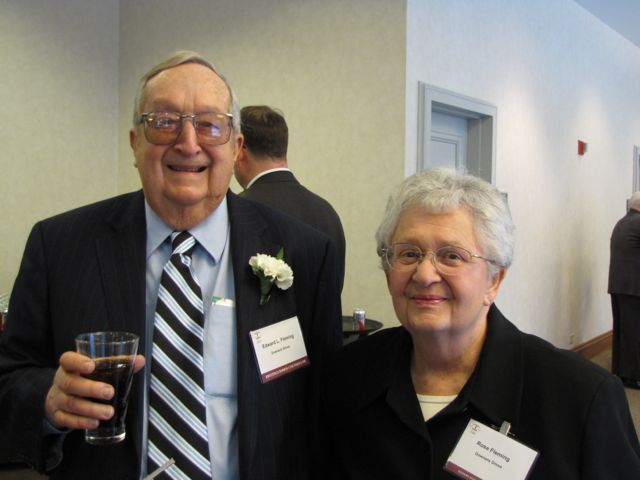 Distinguished Counsellor Ed Fleming of Downers Grove with his wife, Rose