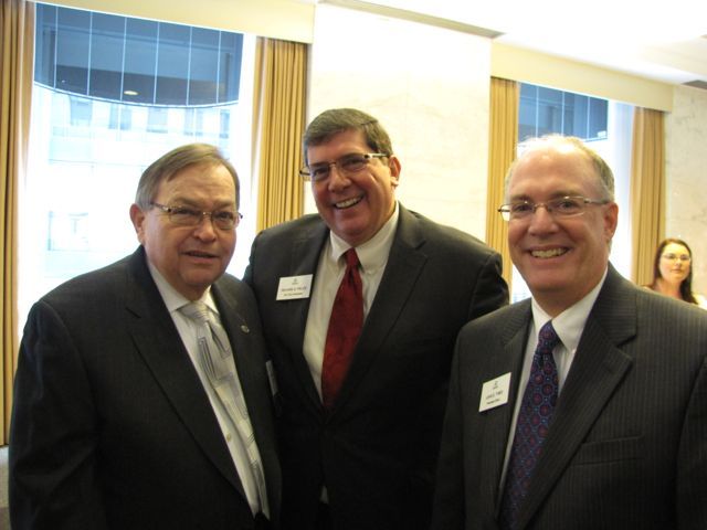 ISBA Board member Russell Scott, ISBA 3rd Vice President Richard D. Felice and ISBA President-elect John E. Thies