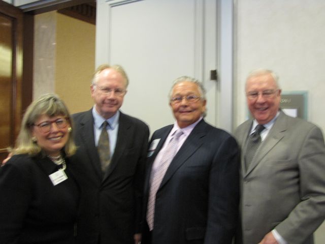 ISBA 2nd Vice President Paula H. Holderman, Illinois Supreme Court Chief Justice Thomas Kilbride, ISBA Past President Jack Carey and ISBA Past President John O'Brien