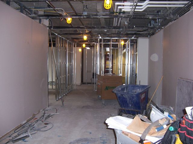 This is the IBF space during demolition.