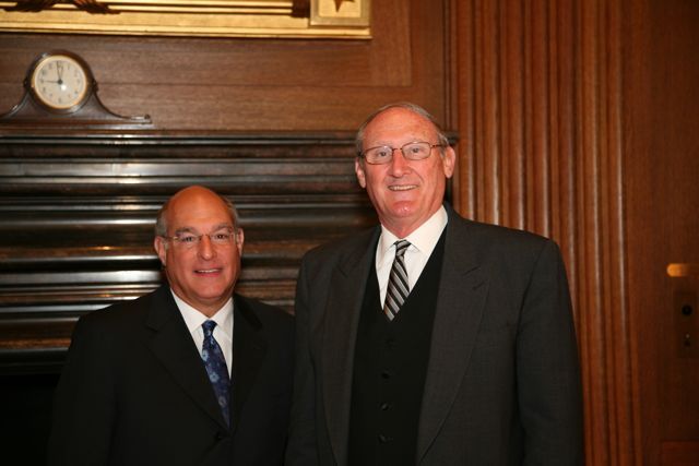 ISBA President Mark D. Hassakis with Clerk of the Supreme Court Williams Suter