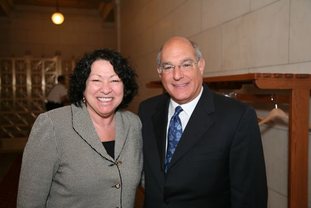 U.S. Supreme Court Justice Sonia Sotomayor with ISBA President Mark D. Hassakis