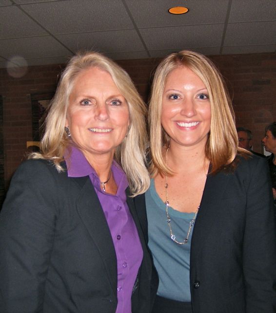 New admittee Kristin Steinkamp with her mother Shelly Steinkamp.