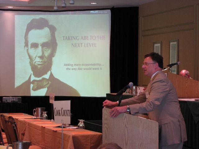 ISBA President John G. Locallo addresses the Assembly