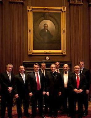 On March 21, 2011, sponsored by Most Rev. Thomas J. Paprocki and Kent D. Sinson, certain members of the Chicago Lawyers Hockey team were admitted in open court to the Bar of the Supreme Court of the United States. Those photographed in the Court
