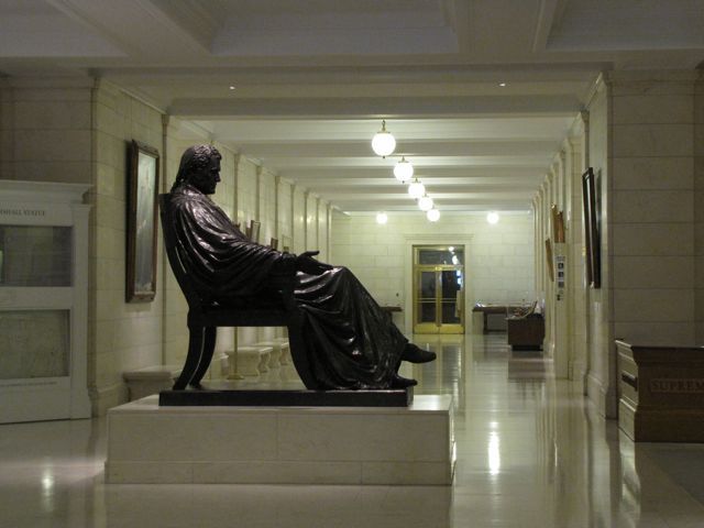 1st floor John Marshall statue 