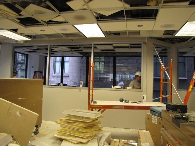 The framing is nearly complete for the new CLE studio.