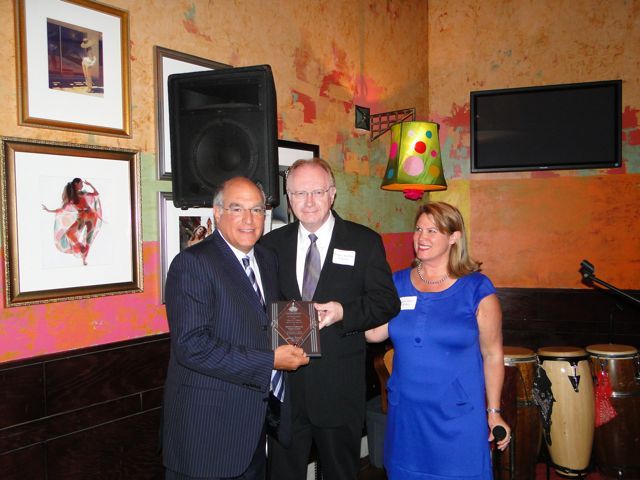 ISBA Immediate Past President Mark Hassakis, Chief Justice Kilbride and IBF Vice President Debra Walker