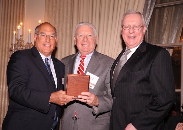 Laureate Davis Sosin (middle) with ISBA President Mark D. Hasskis and John G. O'Brien