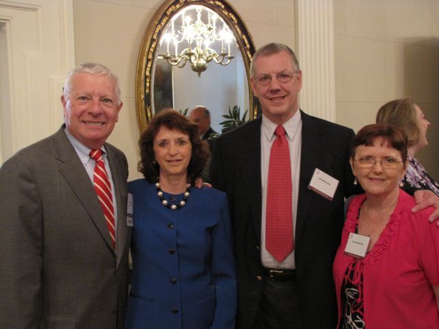 Laureate inductee David Sosin, his wife Janet Sosin, Jim Dumouchel and Jean Dumouchel