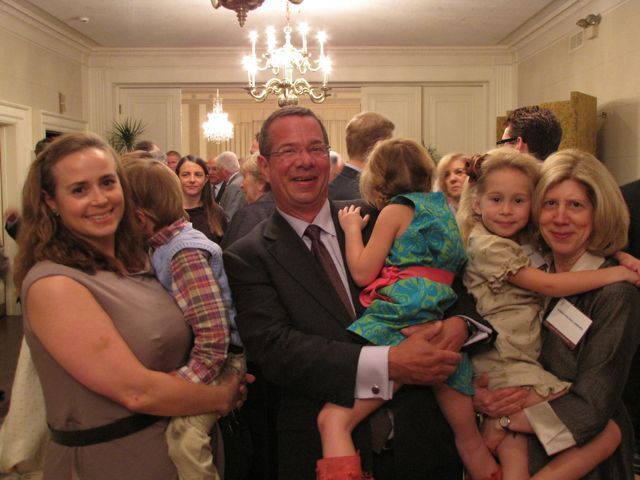 Laureate inductee Peter Birnbaum and family