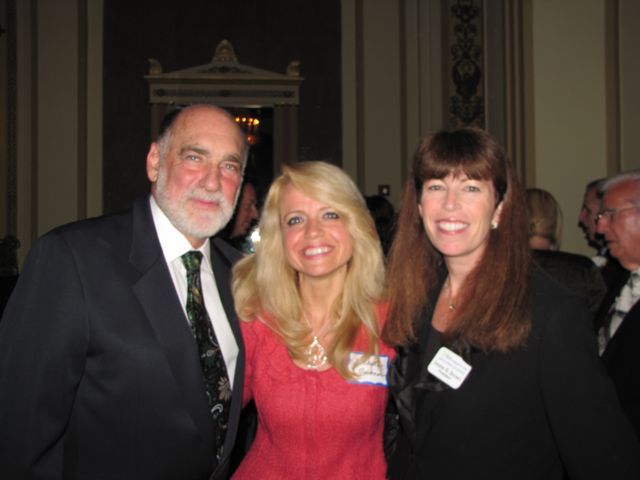 Warren Lupel, Michele Jochner and WBAI President Deane Brown