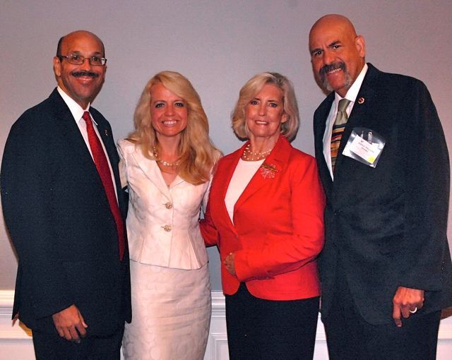 Pierre Priestley, Justice of the Chicago Alumni Chapter of Phi Alpha Delta Law Fraternity,  Michele Jochner, Lilly Ledbetter, Hon. William Hooks
