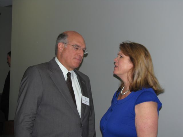 ISBA President Mark D. Hassakis with IBF Vice President Debra B. Walker
