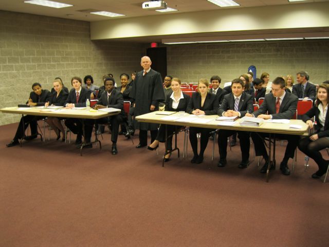 Judge Tom McCluer with schools